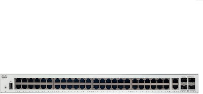 Cisco Catalyst C1000-48T-4G-L Managed L2 Switch με 48 Θύρες Gigabit (1Gbps) Ethernet και 4 SFP Θύρες