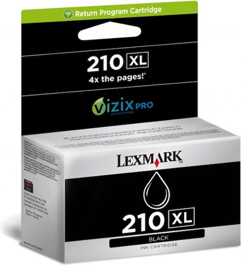 Lexmark 210XL Original InkJet Printer Ink Black (14L0174E)