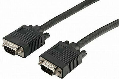 VGA male to VGA male Black 1.8m Cable (CPD009)