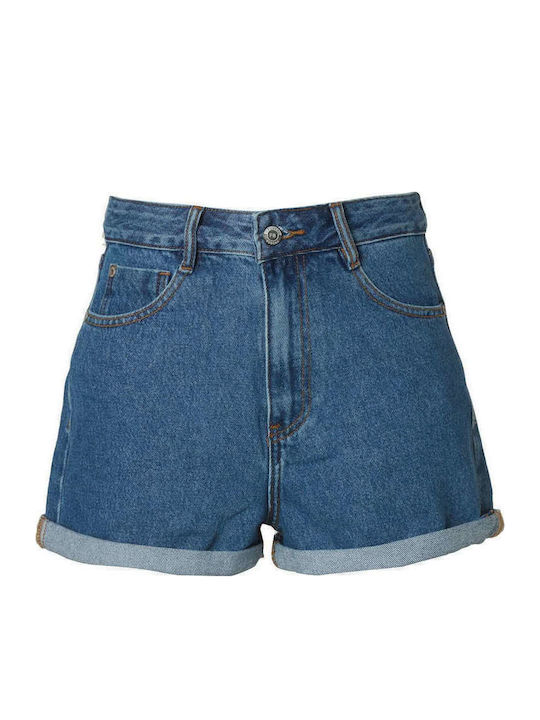 Women's Jean High-waisted Shorts Navy Blue
