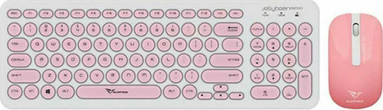 Alcatroz Jellybean A2000 Kabellos Tastatur & Maus Set Englisch US Rosa