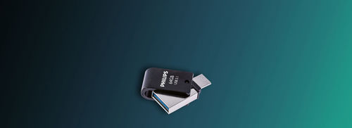 Philips 2in1 64gb Usb 3.1 Stick 64GB USB 3.1 Stick with connection USB-C Black
