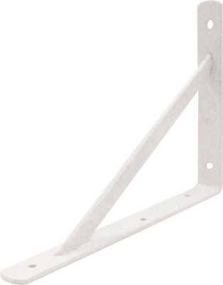 Heavy-Duty Metallic Corner Shelf White 330x500mm 580106.0007