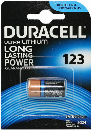 Duracell Ultra Μπαταρία Λιθίου CR123 3V Μιας Χρήσης (Long Life) 1τμχ