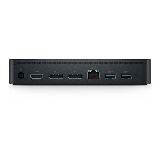 Dell D6000S USB-A / USB-C Stație de andocare cu HDMI/DisplayPort 4K PD Ethernet și conexiune 3 monitoare Negru