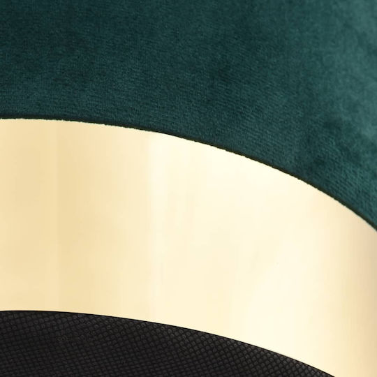 Табуретка Дневна стая Облечено с кадифе Green / Gold 26.5x26.5x38бр
