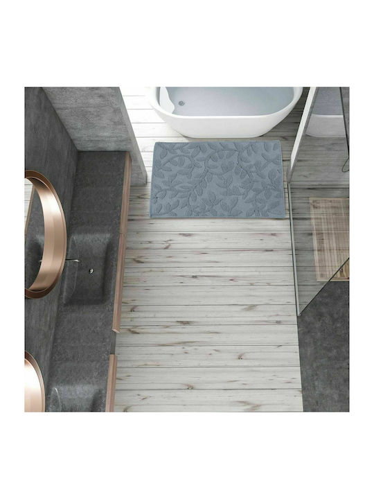 Das Home Πατάκι Μπάνιου Βαμβακερό 0629 420750800629 Γκρι Σκούρο 50x80εκ.