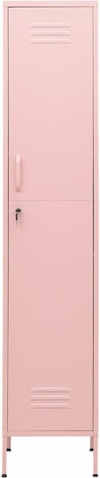 Metallisches Büroaufbewahrungsschubladenschrank mit Schloss Rosa 35x46x180cm