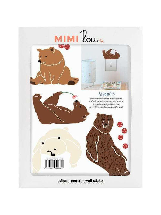 Mimi'lou Autocolant Decorativ pentru Copii Perete Lazy Bears Colorat 26x19buc Mimi'lou Autocolant Decorativ pentru Copii Perete Lazy Bears Colorat 26x19buc
