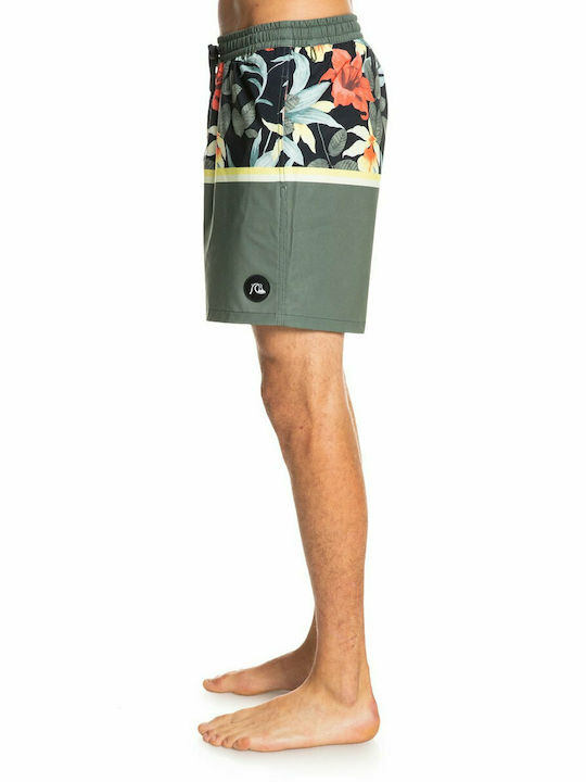 Ocean Division 17" Herren Badebekleidung Bermuda Khaki Blumen