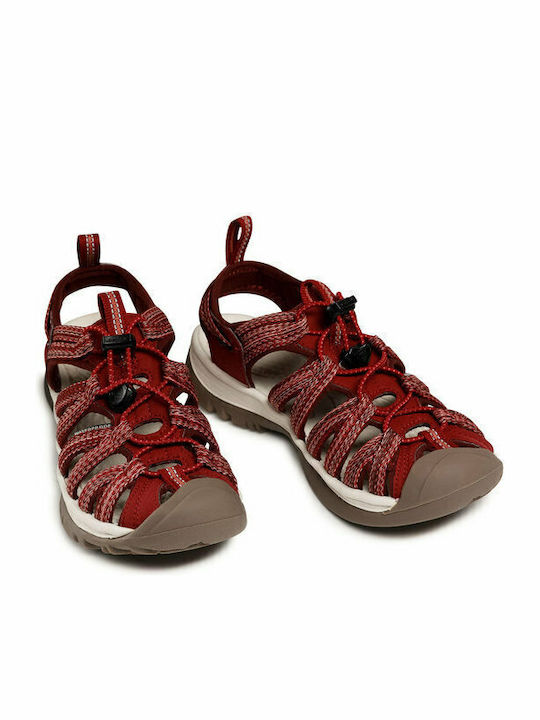 Whisper Γυναικεία Ανατομικά Σανδάλια Sporty Red Dahlia