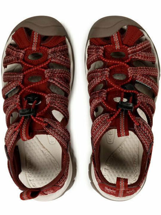 Whisper Γυναικεία Ανατομικά Σανδάλια Sporty Red Dahlia