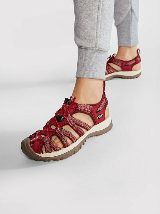 Whisper Γυναικεία Ανατομικά Σανδάλια Sporty Red Dahlia