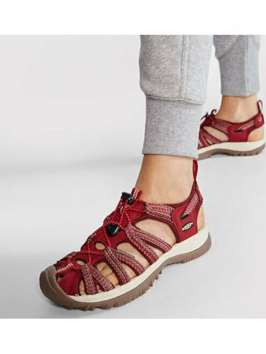 Whisper Γυναικεία Ανατομικά Σανδάλια Sporty Red Dahlia