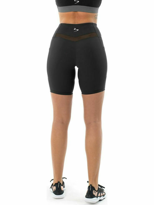 Women's Training Legging Shorts High Waisted Black