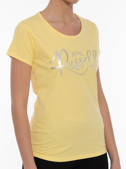 Women's T-shirt Floral Yellow