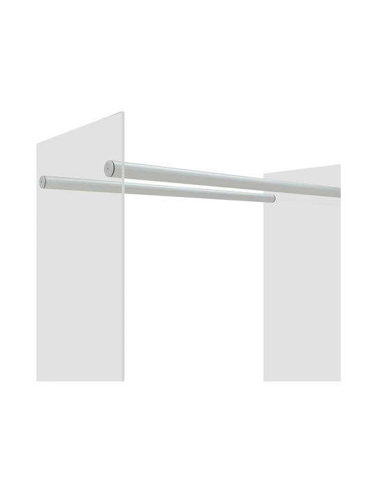 vidaXL Glas Regal Holzlagerung 80x35x100cm