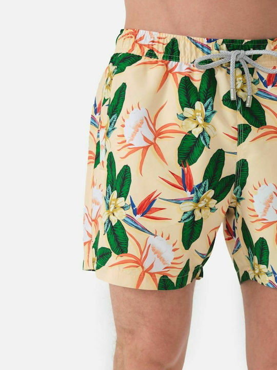 Ανδρικό Μαγιό Σορτς Μπεζ Floral
