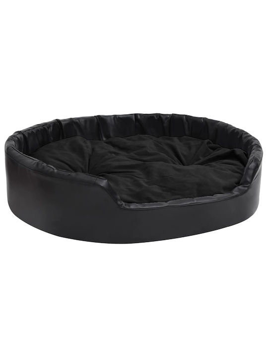 vidaXL Βελουτέ/Συνθετικό Δέρμα Sofa Dog Bed Black 99x89cm. 171264