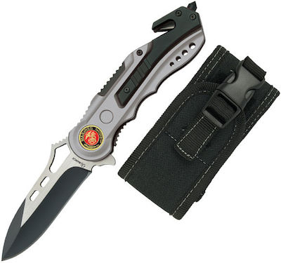 Martinez Albainox Pocket Knife Silver with Blade made of Stainless Steel in Sheath