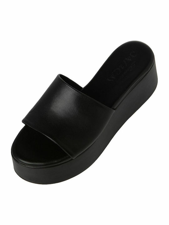 Platforme Dama Tip Slip On Negre