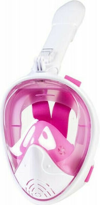 XDive Silicone Full Face Diving Mask Crystal XS Pink