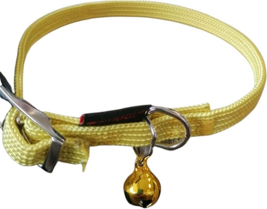 Pet Interest Stretch Line Cat Collar Yellow