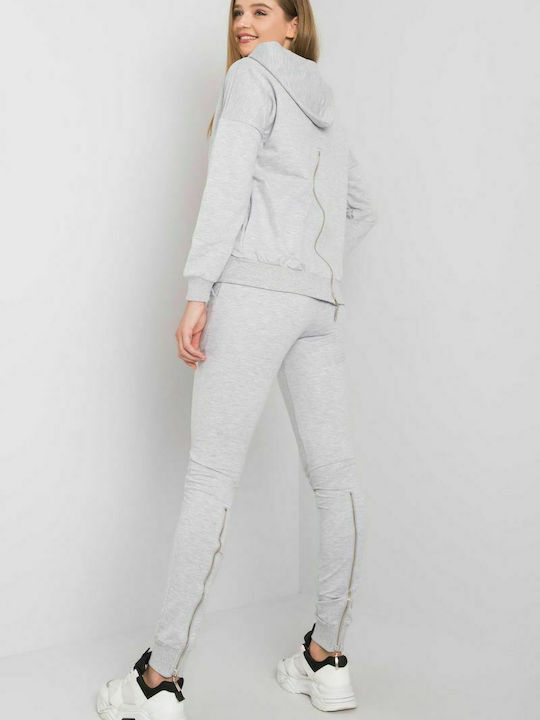 Fancy Damen-Sweatpants-Set Gray