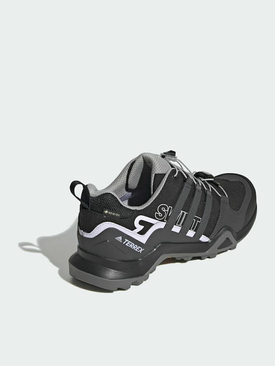 adidas Terrex Swift R2 GTX Γυναικεία Ορειβατικά Παπούτσια Αδιάβροχα με Μεμβράνη Gore-Tex Core Black / Dgh Solid Grey / Purple Tint