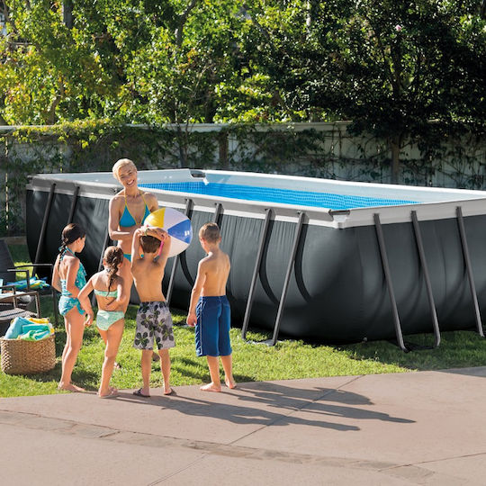 Intex Ultra XTR Schwimmbecken PVC 17203lt mit Metallic-Rahmen 548x274x132cm Schwarze