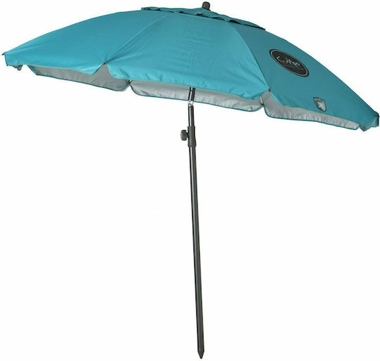 Campo Campo Samba Beach Umbrella Diameter 1.90m with UV Protection and Air Duct Blue