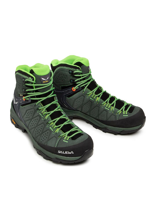 Salewa Alp Trainer 2 Mid GTX Men's Hiking Waterproof Boots With Gore-Tex Membrane Green
