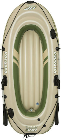 Bestway Hydro-Force Voyager 300 Inflatable Boat 2 People Beige with Oars 243x102cm