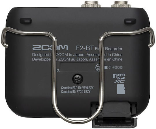 Zoom F2-BT Μονοκάναλος Ψηφιακός Φορητός Εγγραφέας Μπαταρίας για Εγγραφή σε Κάρτα Μνήμης με Διάρκεια Εγγραφής 14 Ώρες και Τροφοδοσία USB Black