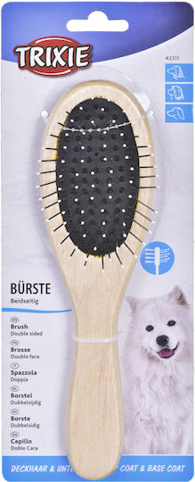 Trixie Brush for Misc Hair Lengths for Coat Grooming Black