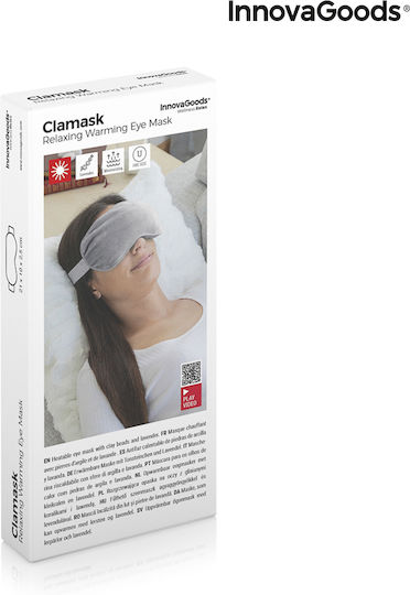 InnovaGoods Clamask Μάσκα Ύπνου Πολυεστερική Γκρι
