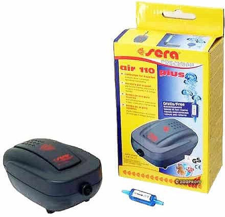 Sera Air 110 Aquarium Air Pump Single Outlet with Maximum Flow Speed 110lt/h