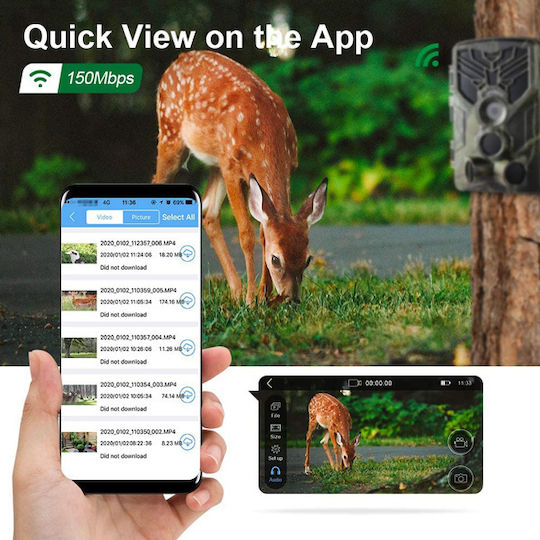 Suntek WiFi830 Night Vision Hunting Camera with Motion Detection 24MP/1080P