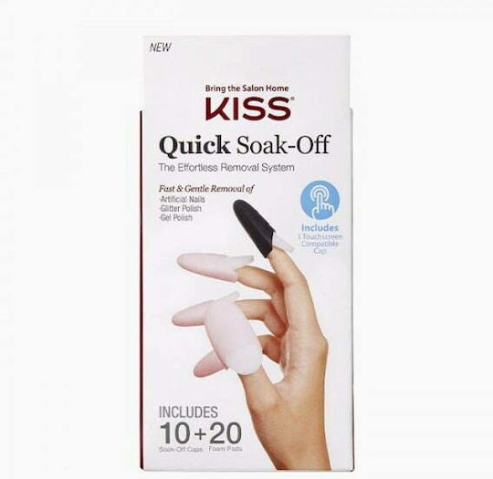 Kiss Soak off remover caps 27731