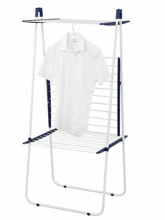 Leifheit Tower 190 Metallic Folding Floor Clothes Drying Rack with Hanging Length 19m