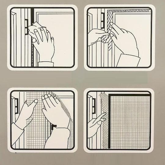 Herran Mosquito Net Window with Velcro Permanent 150x130cm Herran Mosquito Net Window with Velcro Permanent 150x130cm