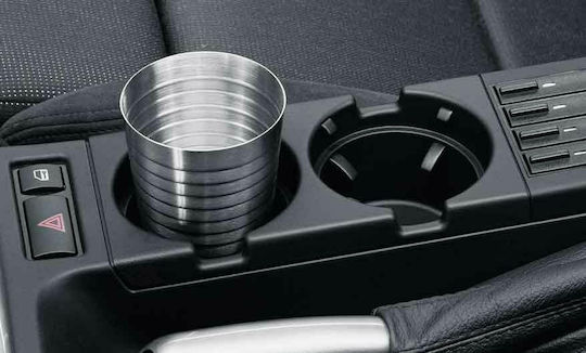 Car Cup Holder Multiple use 2 Positions for Console for Bmw E46 2 pieces in Black Color