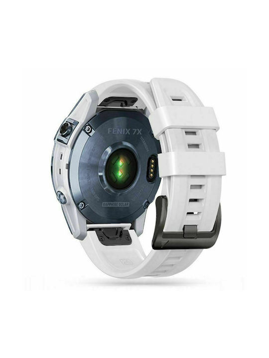 Tech-Protect Iconband Strap Silicone White (Fenix 6 / 6 Pro / 7)