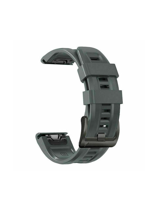 Tech-Protect Iconband Strap Silicone Steel Grey (Fenix 5 / 5 Plus / 6 / 6 Pro / 7 / 7 Pro / 8 (47mm))