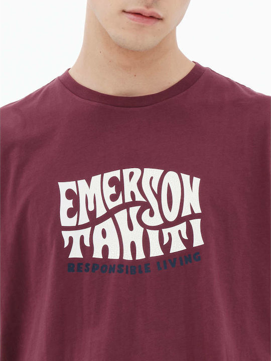 T-Shirt Burgundisch