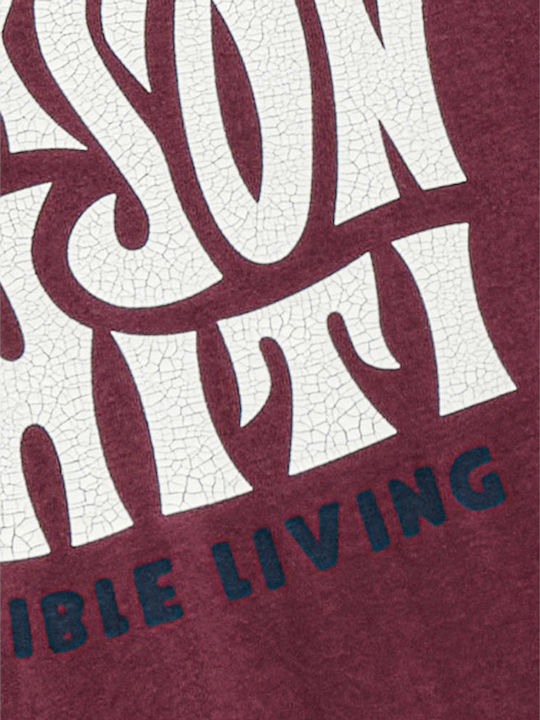 T-Shirt Burgundisch