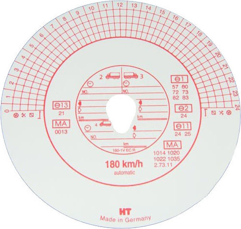 Haug Original Kombi Truck Tachograph Miscellaneous Tachograph Discs 180Km/h 100pcs