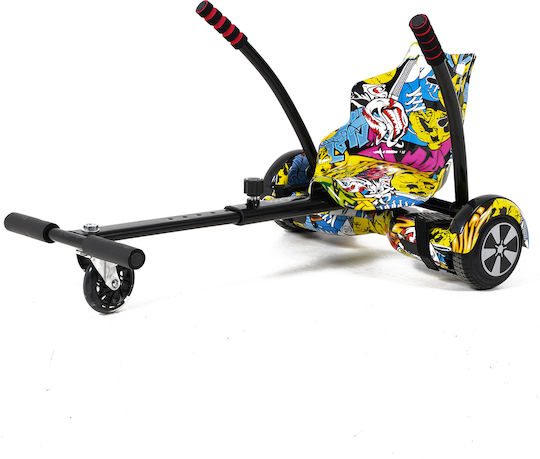 UrbanGlide Hoverboard 65 Lite & Kart Pilot με 15km/h Max Ταχύτητα και 20km Αυτονομία Πολύχρωμο