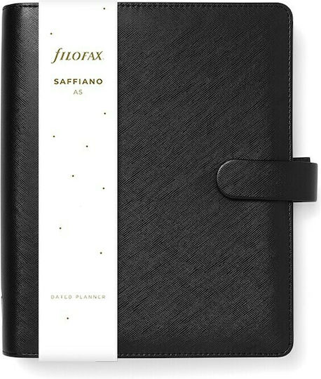 Filofax Saffiano A5 Организатор Черно Кожено 23x23см.