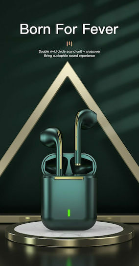 J18 Earbud Bluetooth Handsfree Earphones with Sweat Resistance and Charging Case Black
